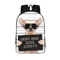 Mochila Funny Dog Police Dpt Chihuahua e amigos patudos – 16GG88