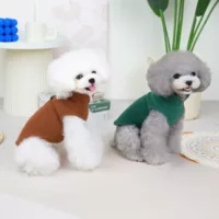 Jaqueta macia e quente polar para cães pequenos